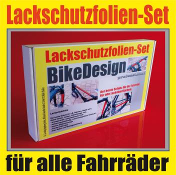 Lackschutz Rahmenschutz Folie Set 23 Teile transparent für alle Fahrräder Bike